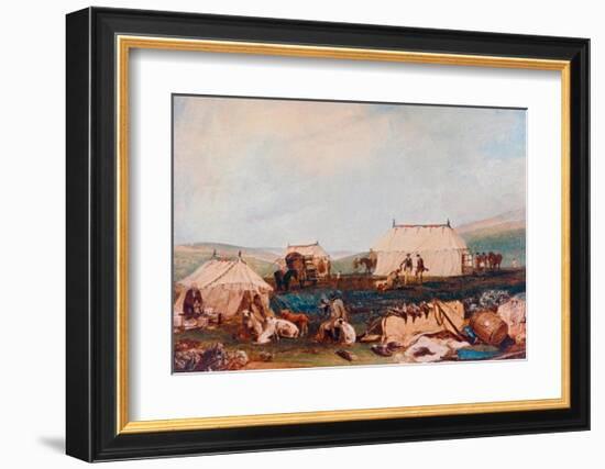 Farnley Hall, Otley, Shooting Party on the Moors-J M W Turner-Framed Giclee Print