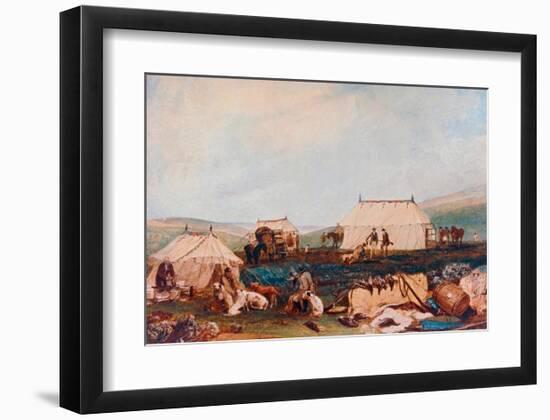 Farnley Hall, Otley, Shooting Party on the Moors-J M W Turner-Framed Giclee Print