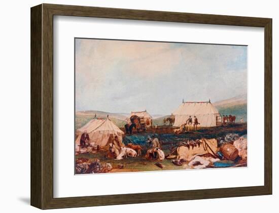 Farnley Hall, Otley, Shooting Party on the Moors-J M W Turner-Framed Giclee Print