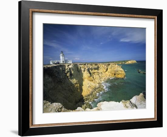 Faro De Cabo Rojo Lighthouse, The Pasaje De La Mona, Puerto Rico-Ellen Clark-Framed Photographic Print