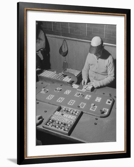 Faro Game in Progress in Las Vegas Casino-Peter Stackpole-Framed Photographic Print