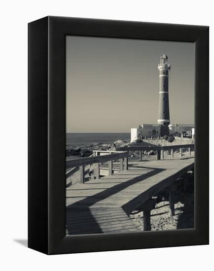 Faro Jose Ignacio, Atlantic Ocean Resort Town, Village Lighthouse, Uruguay-Walter Bibikow-Framed Premier Image Canvas