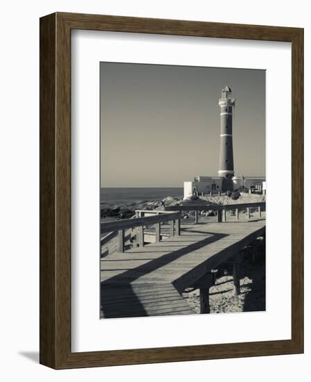 Faro Jose Ignacio, Atlantic Ocean Resort Town, Village Lighthouse, Uruguay-Walter Bibikow-Framed Photographic Print