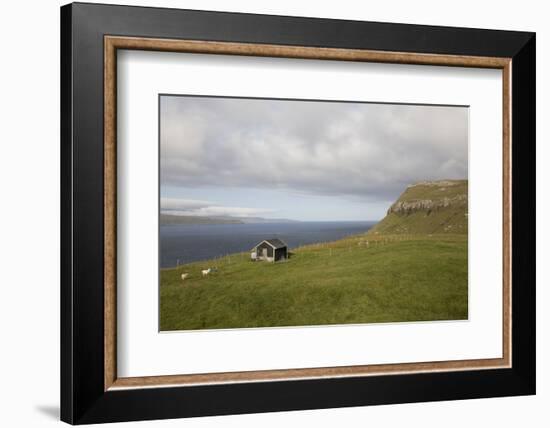 Faroes, Sandoy, house-olbor-Framed Photographic Print