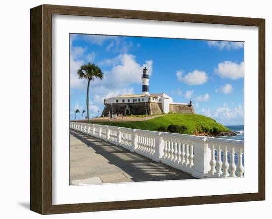 Farol da Barra, lighthouse, Salvador, State of Bahia, Brazil, South America-Karol Kozlowski-Framed Photographic Print