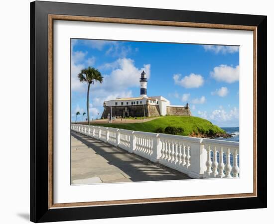 Farol da Barra, lighthouse, Salvador, State of Bahia, Brazil, South America-Karol Kozlowski-Framed Photographic Print