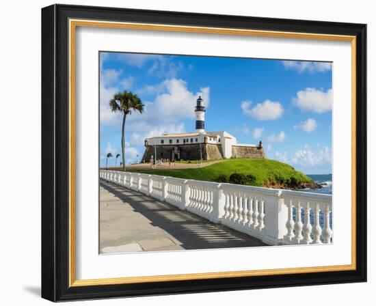 Farol da Barra, lighthouse, Salvador, State of Bahia, Brazil, South America-Karol Kozlowski-Framed Photographic Print