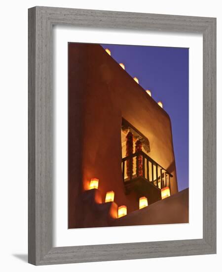 Farolitos, Santa Fe, New Mexico, USA-Julian McRoberts-Framed Photographic Print