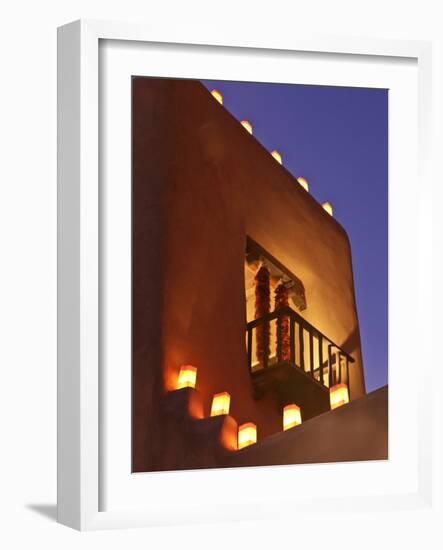 Farolitos, Santa Fe, New Mexico, USA-Julian McRoberts-Framed Photographic Print