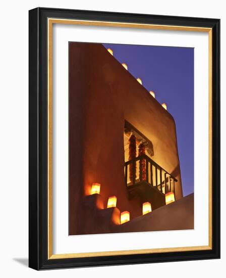 Farolitos, Santa Fe, New Mexico, USA-Julian McRoberts-Framed Photographic Print