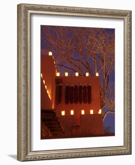 Farolitos, Santa Fe, New Mexico, USA-Julian McRoberts-Framed Photographic Print