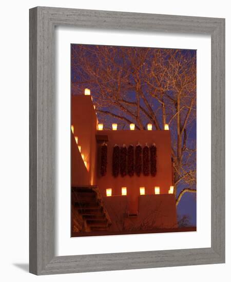 Farolitos, Santa Fe, New Mexico, USA-Julian McRoberts-Framed Photographic Print