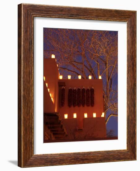 Farolitos, Santa Fe, New Mexico, USA-Julian McRoberts-Framed Photographic Print