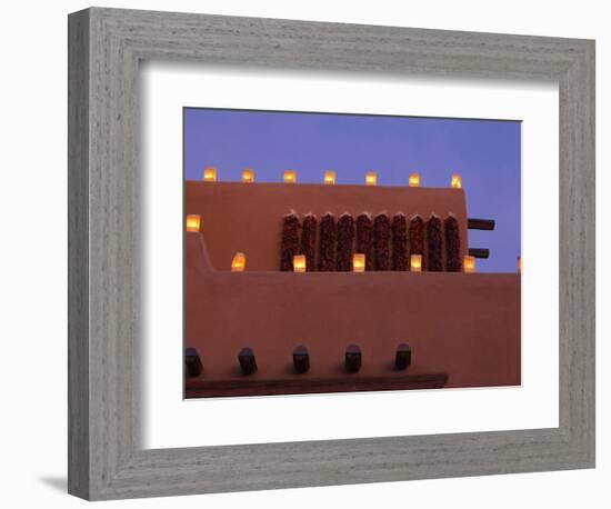 Farolitos, Santa Fe, New Mexico, USA-Julian McRoberts-Framed Photographic Print