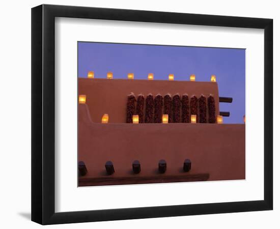 Farolitos, Santa Fe, New Mexico, USA-Julian McRoberts-Framed Photographic Print