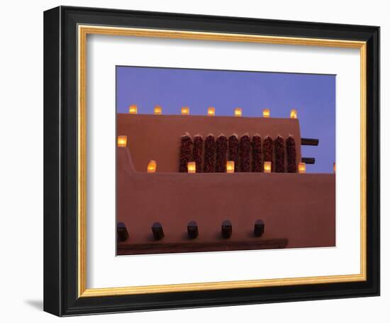 Farolitos, Santa Fe, New Mexico, USA-Julian McRoberts-Framed Photographic Print