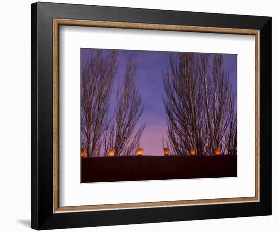 Farolitos, Santa Fe, New Mexico, USA-Julian McRoberts-Framed Photographic Print