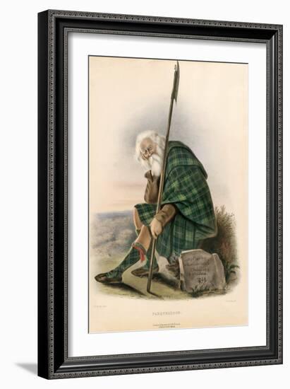 Farquharson , from the Clans of the Scottish Highlands, Pub.1845 (Colour Litho)-Robert Ronald McIan-Framed Giclee Print