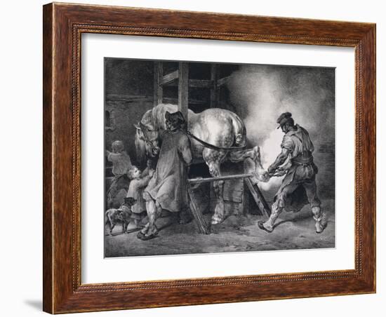 Farrier at Work-Stapleton Collection-Framed Giclee Print