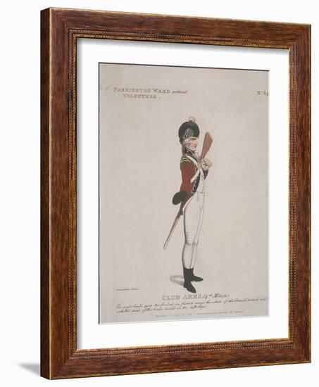 Farrington Ward Without Volunteer Holding a Rifle, 1798-Thomas Rowlandson-Framed Giclee Print