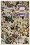 Mughal Emperor Akbar Enters Surat Gujerat after an Astonishingly Rapid 11-Day Campaign-Farrukh Beg-Framed Art Print