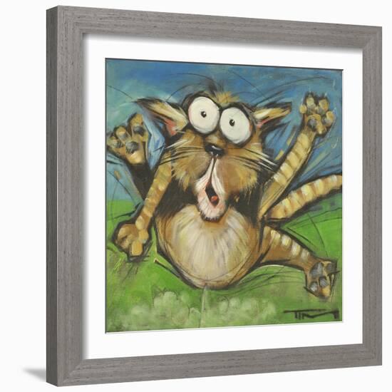 Farting Feline-Tim Nyberg-Framed Giclee Print