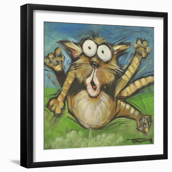 Farting Feline-Tim Nyberg-Framed Giclee Print