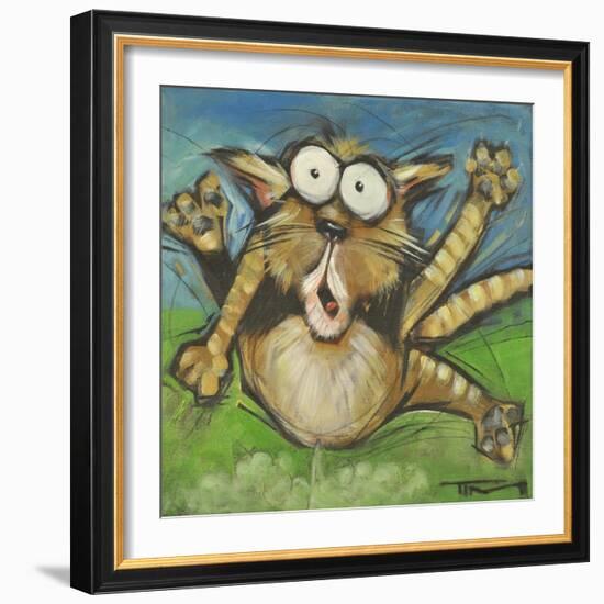 Farting Feline-Tim Nyberg-Framed Giclee Print