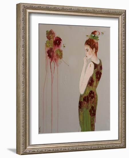Fashion 11 with Bees, 2016-Susan Adams-Framed Giclee Print