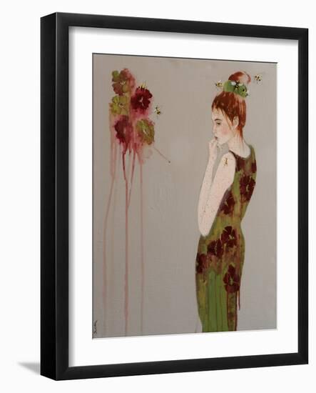 Fashion 11 with Bees, 2016-Susan Adams-Framed Giclee Print