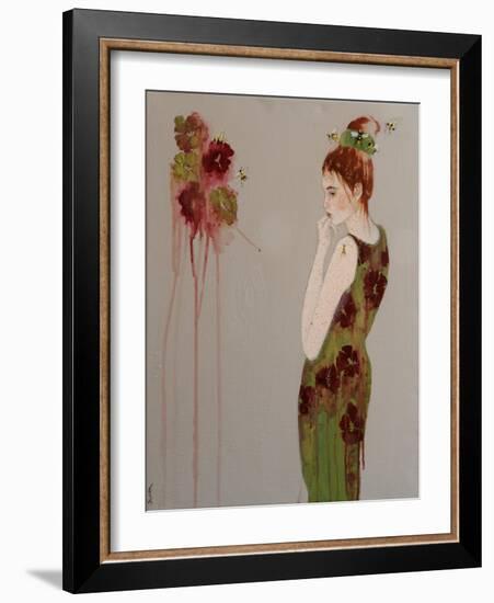 Fashion 11 with Bees, 2016-Susan Adams-Framed Giclee Print