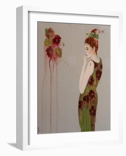 Fashion 11 with Bees, 2016-Susan Adams-Framed Giclee Print