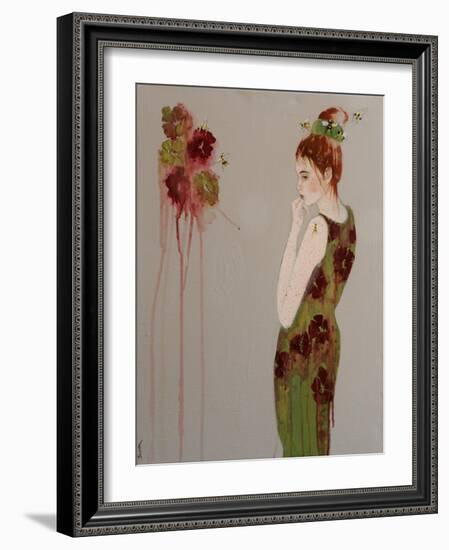 Fashion 11 with Bees, 2016-Susan Adams-Framed Giclee Print