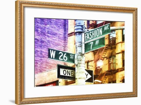 Fashion Avenue Signs-Philippe Hugonnard-Framed Giclee Print