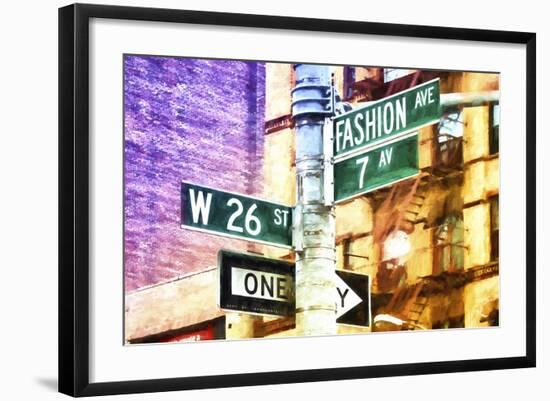 Fashion Avenue Signs-Philippe Hugonnard-Framed Giclee Print