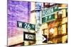 Fashion Avenue Signs-Philippe Hugonnard-Mounted Giclee Print