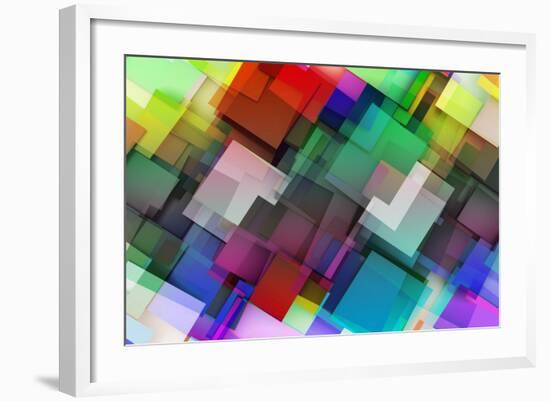 Fashion Background With Trendy Or Modern Abstract-kentoh-Framed Art Print