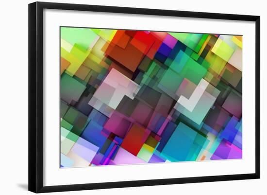 Fashion Background With Trendy Or Modern Abstract-kentoh-Framed Art Print