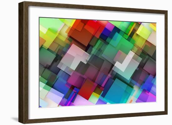 Fashion Background With Trendy Or Modern Abstract-kentoh-Framed Art Print