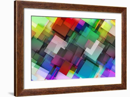 Fashion Background With Trendy Or Modern Abstract-kentoh-Framed Art Print