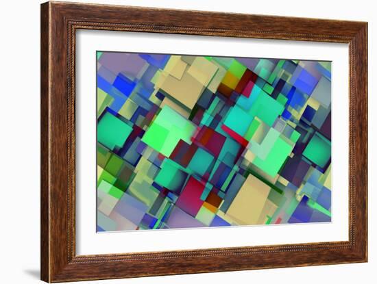 Fashion Background With Trendy Or Modern Abstract-kentoh-Framed Art Print