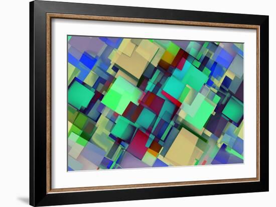 Fashion Background With Trendy Or Modern Abstract-kentoh-Framed Art Print