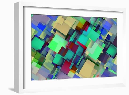 Fashion Background With Trendy Or Modern Abstract-kentoh-Framed Art Print