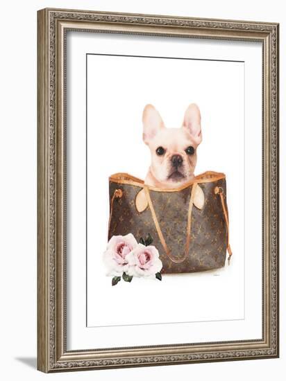 Fashion Bag with Frenchie-Amanda Greenwood-Framed Art Print