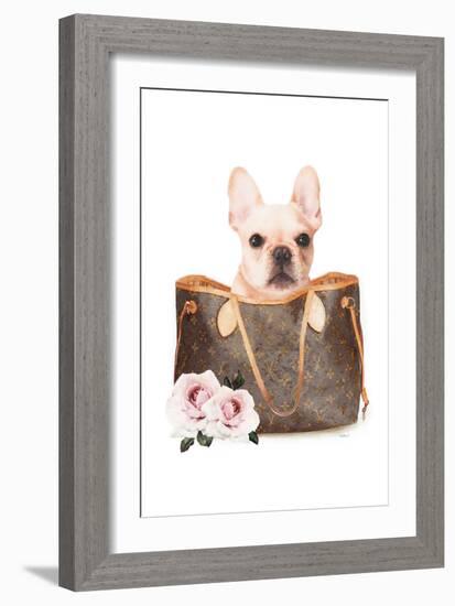 Fashion Bag with Frenchie-Amanda Greenwood-Framed Art Print