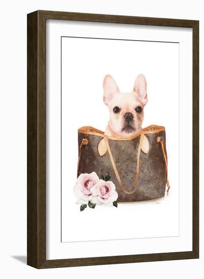 Fashion Bag with Frenchie-Amanda Greenwood-Framed Art Print