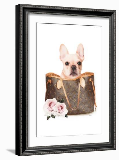 Fashion Bag with Frenchie-Amanda Greenwood-Framed Art Print