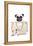 Fashion Bag with Pug-Amanda Greenwood-Framed Stretched Canvas