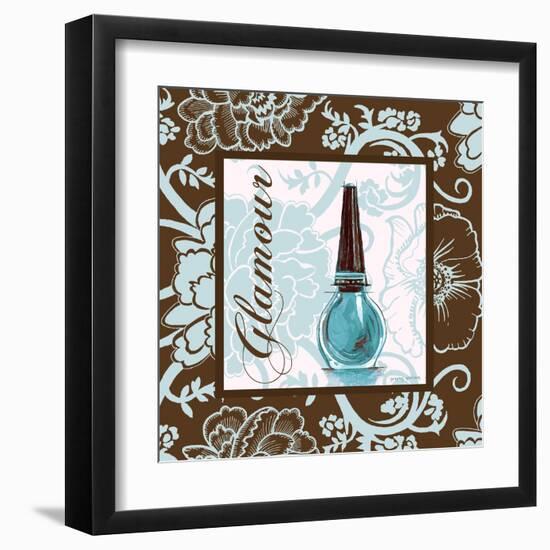 Fashion Blue Glamour-Gregory Gorham-Framed Art Print