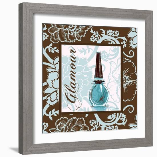 Fashion Blue Glamour-Gregory Gorham-Framed Art Print